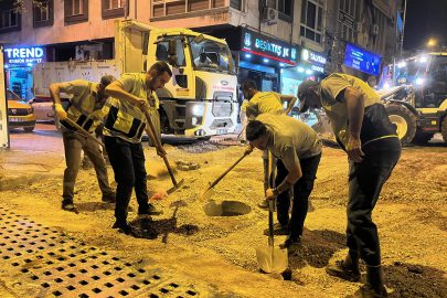 Bornova’da Okullara Öncelik Veren Yol Çalışmaları: Ekipler Gece Gündüz Demliyor