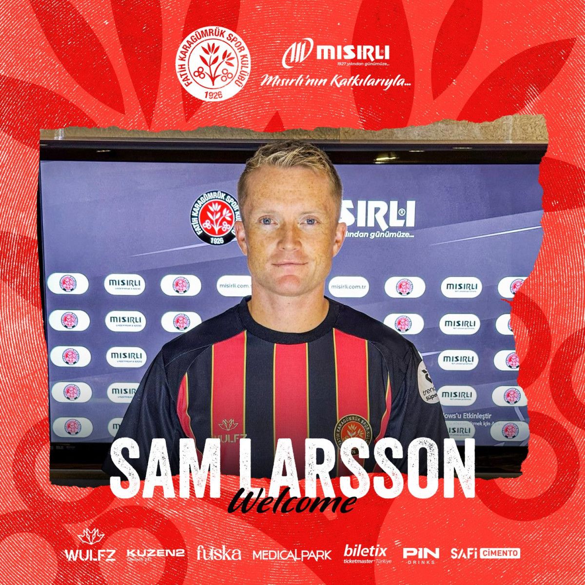 Fatih Karagümrük Sam Larsson’la Anlaştı: 1 Sezonluk İmza