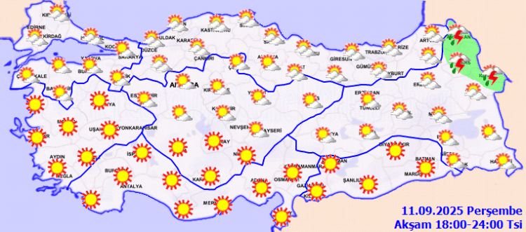 Meteoroloji Genel Müdürlüğü Uyarısı: Batı ve Orta Karadeniz’de Sağanak ve Kuvvetli Rüzgarlar